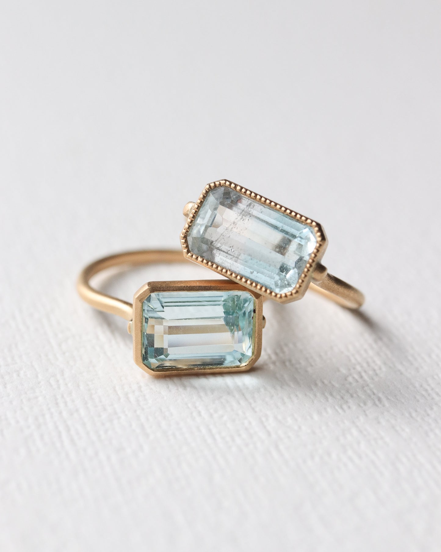 Collet Ring - Aquamarine -