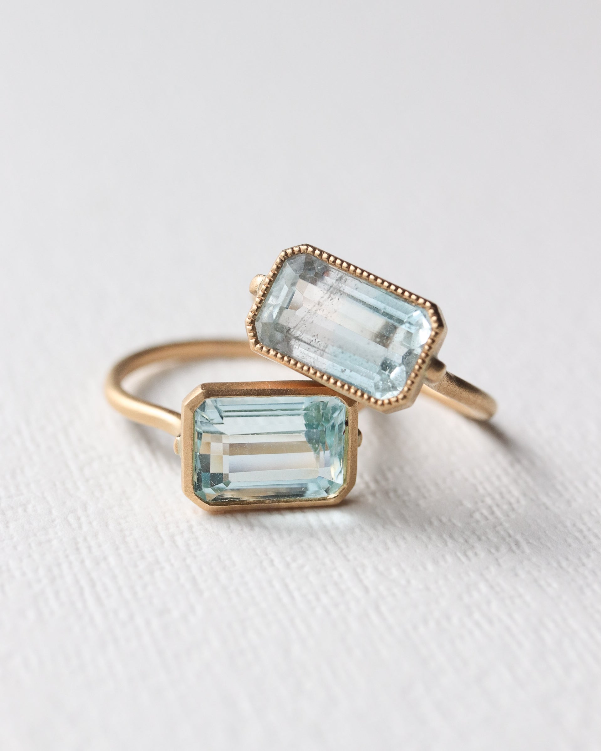 Collet Ring - Aquamarine -