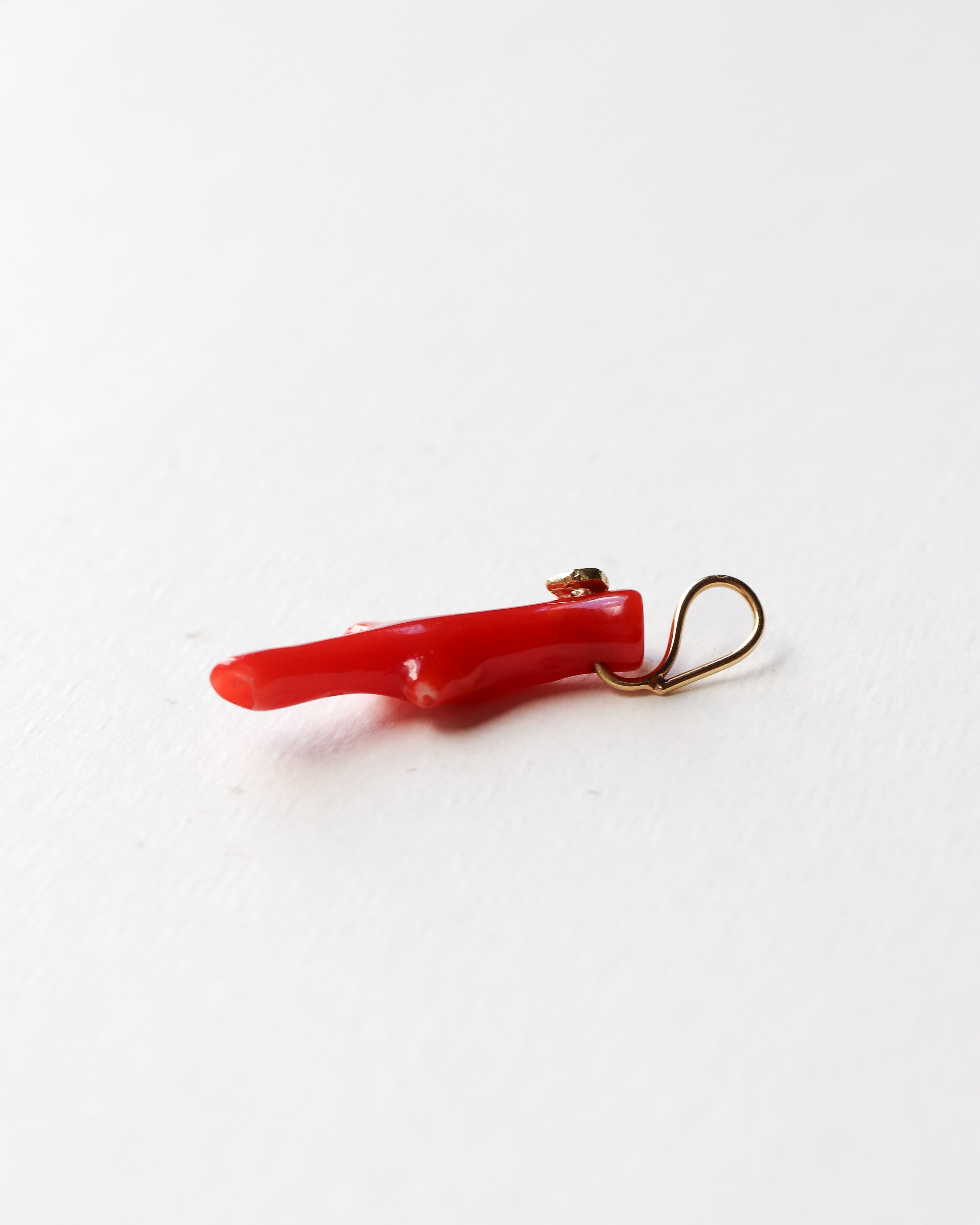 Flat Necklace - Coral -