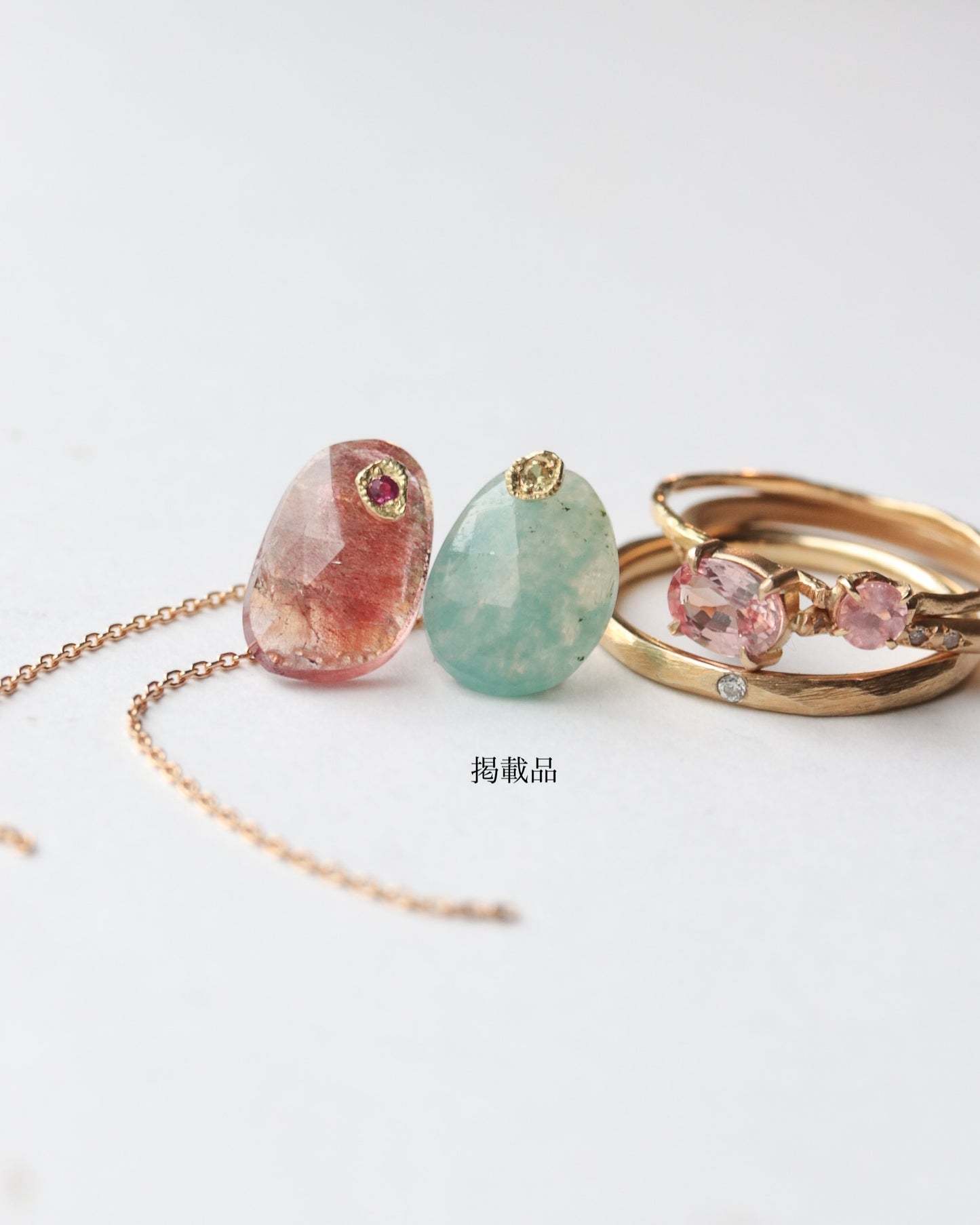 Flat Pierced Earring - Grandidierite -