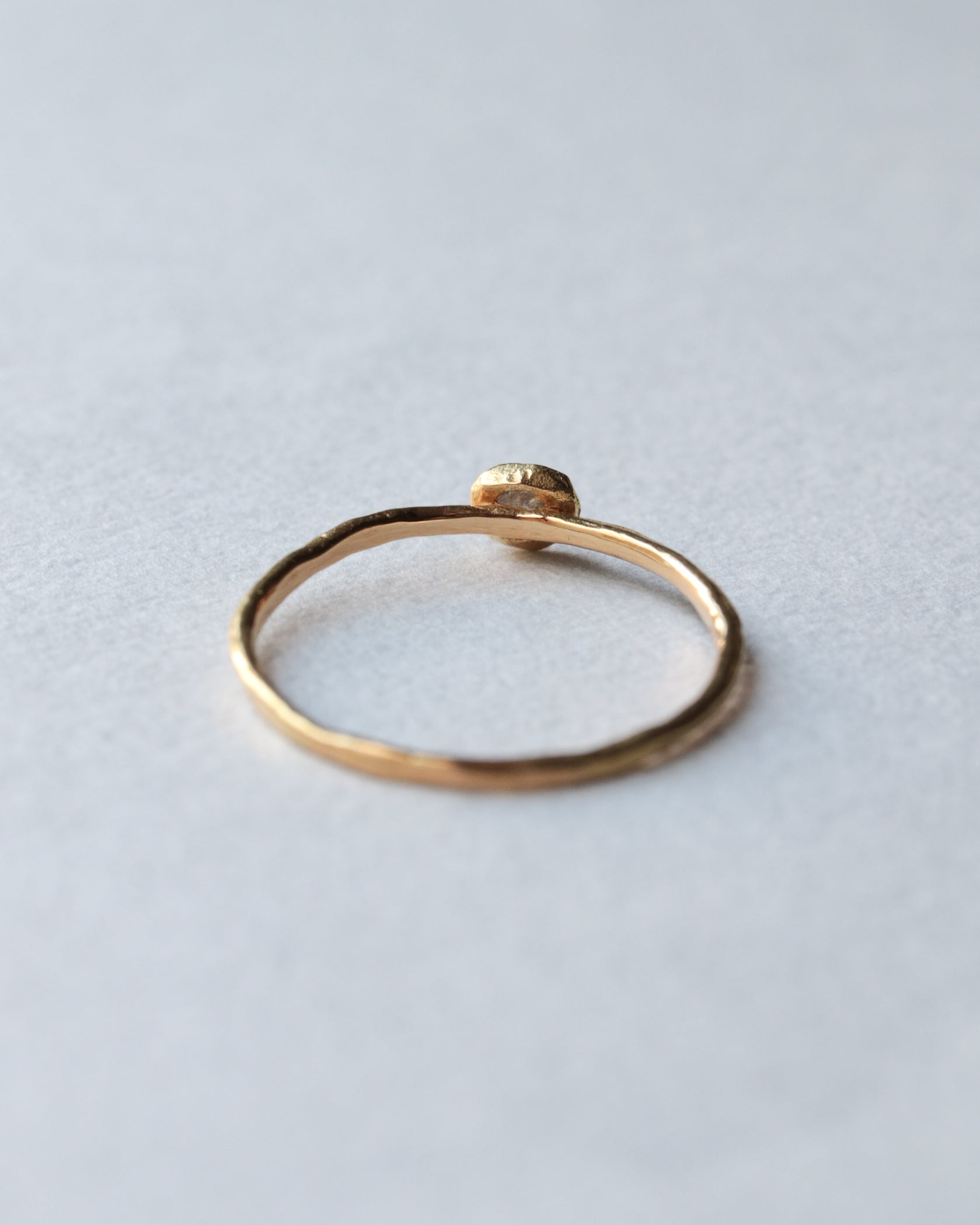 【Online Exclusive】Rough Collet Mini Ring - Natural Diamond -