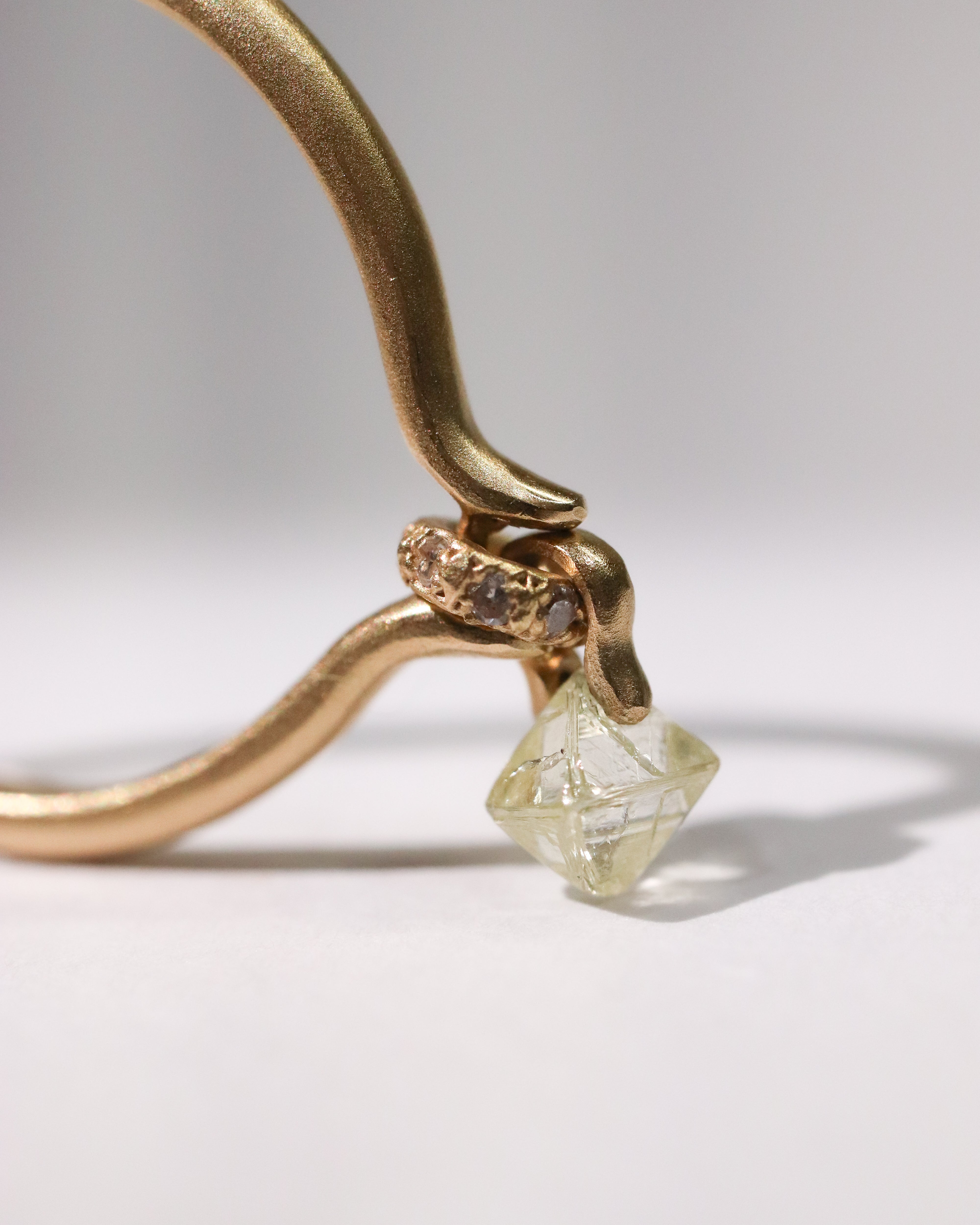 Horse Shoe Hole Ring - Diamond -