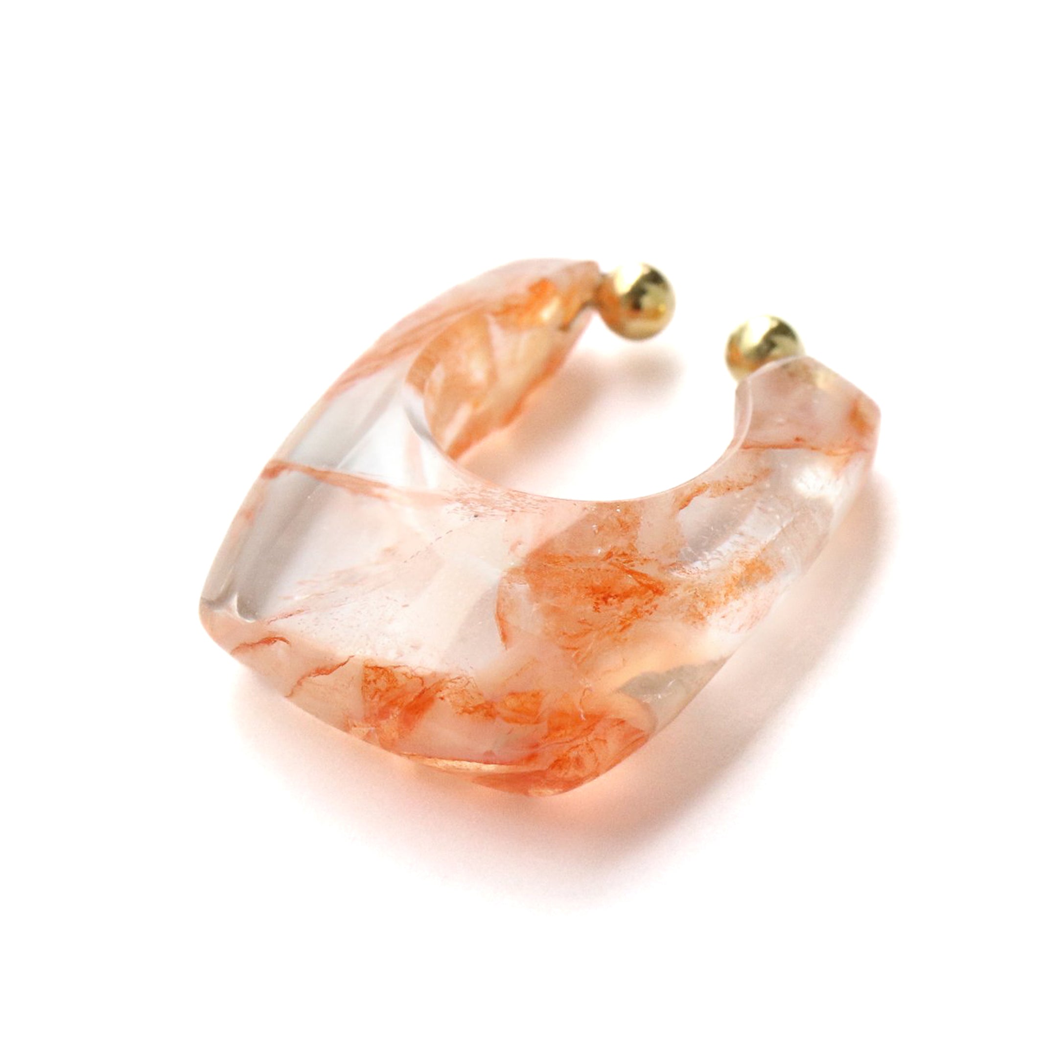 Rock Ear Cuff - Garden Quartz -