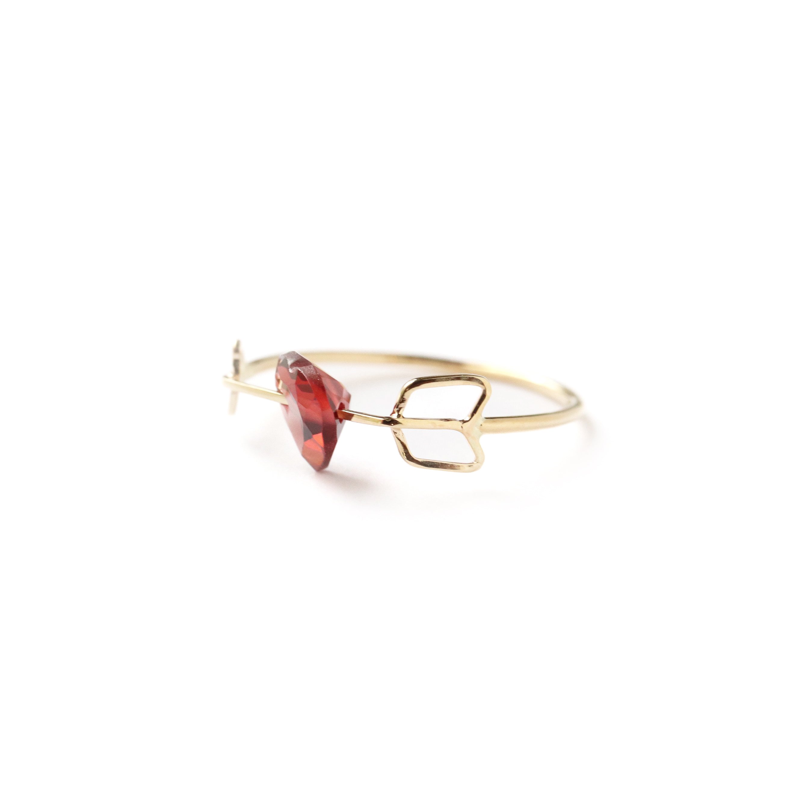 Zukyun Ring - Garnet -