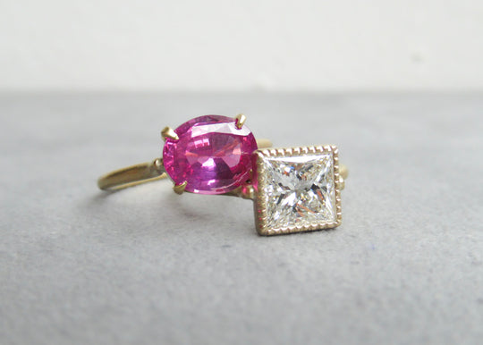 Custom Ring Remodeling "Ruby & Diamond"  / MONAKA osaka
