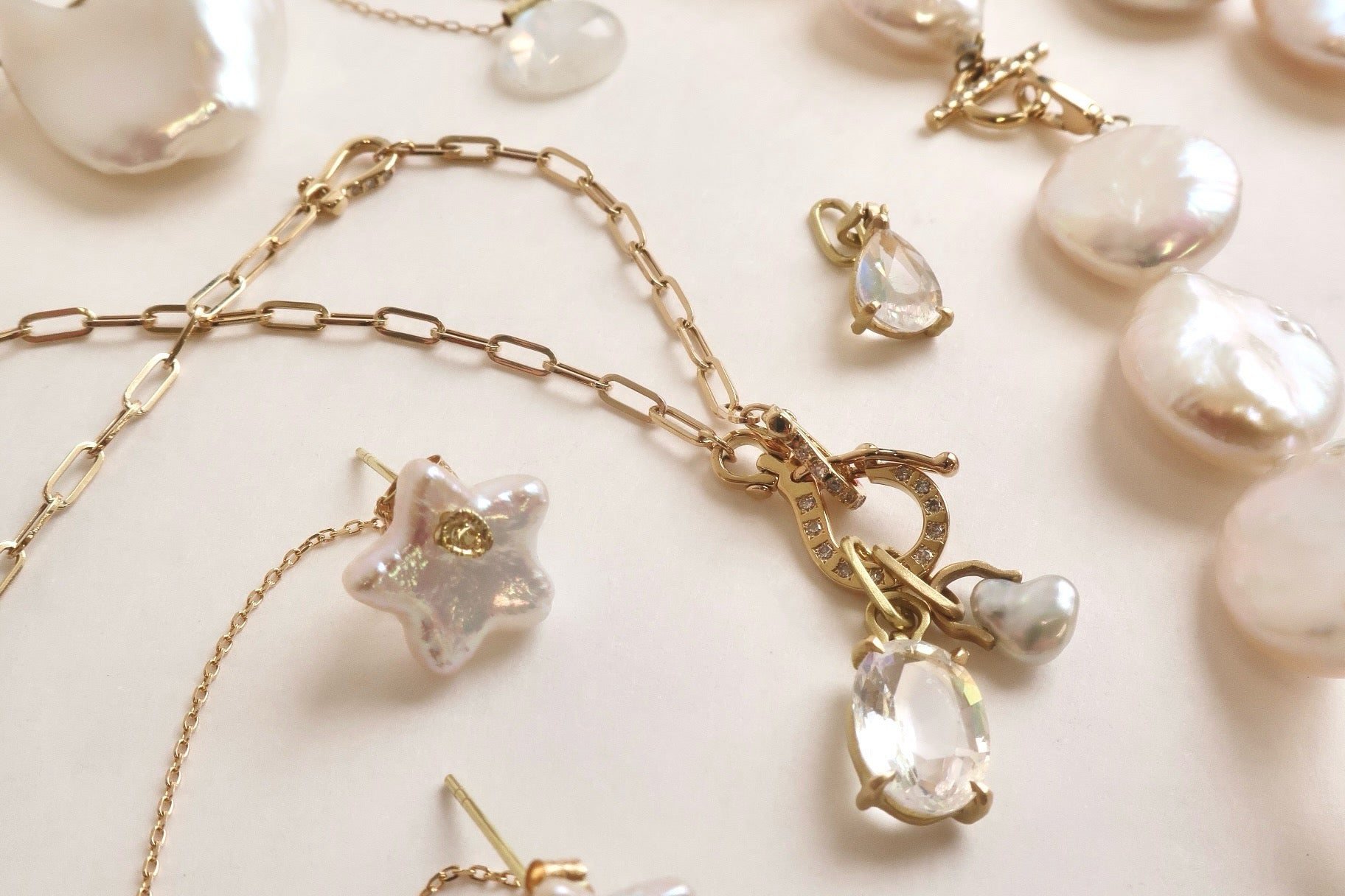 【Staff blog】Garden Jewellery Collection ーmoon stone & Pearl-