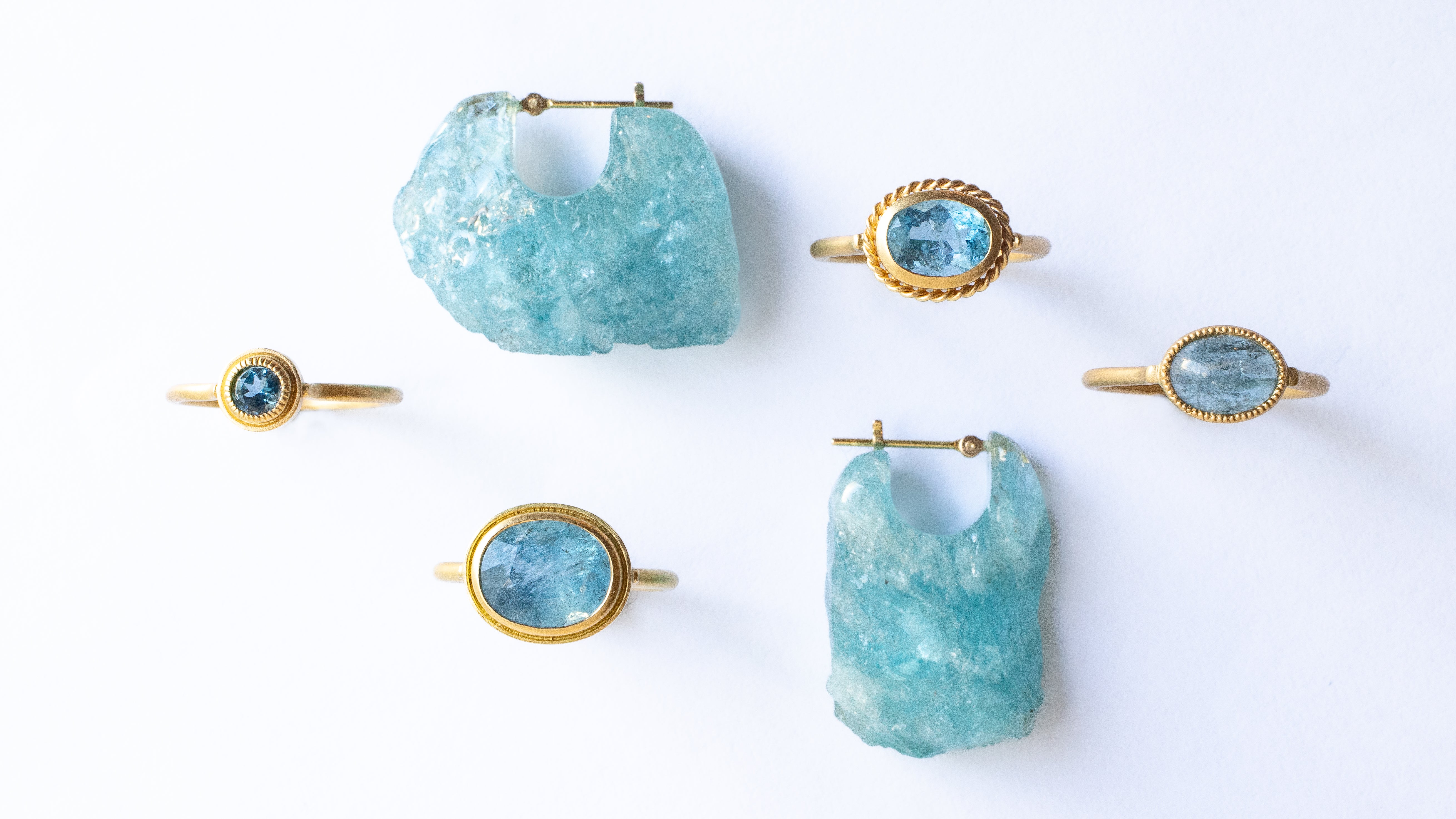 3月 Aquamarine/Coral – MONAKA jewellery