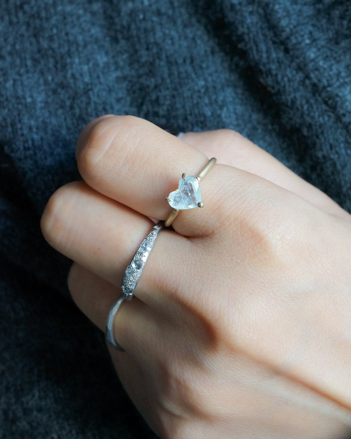 Prong Ring - Aquamarine -