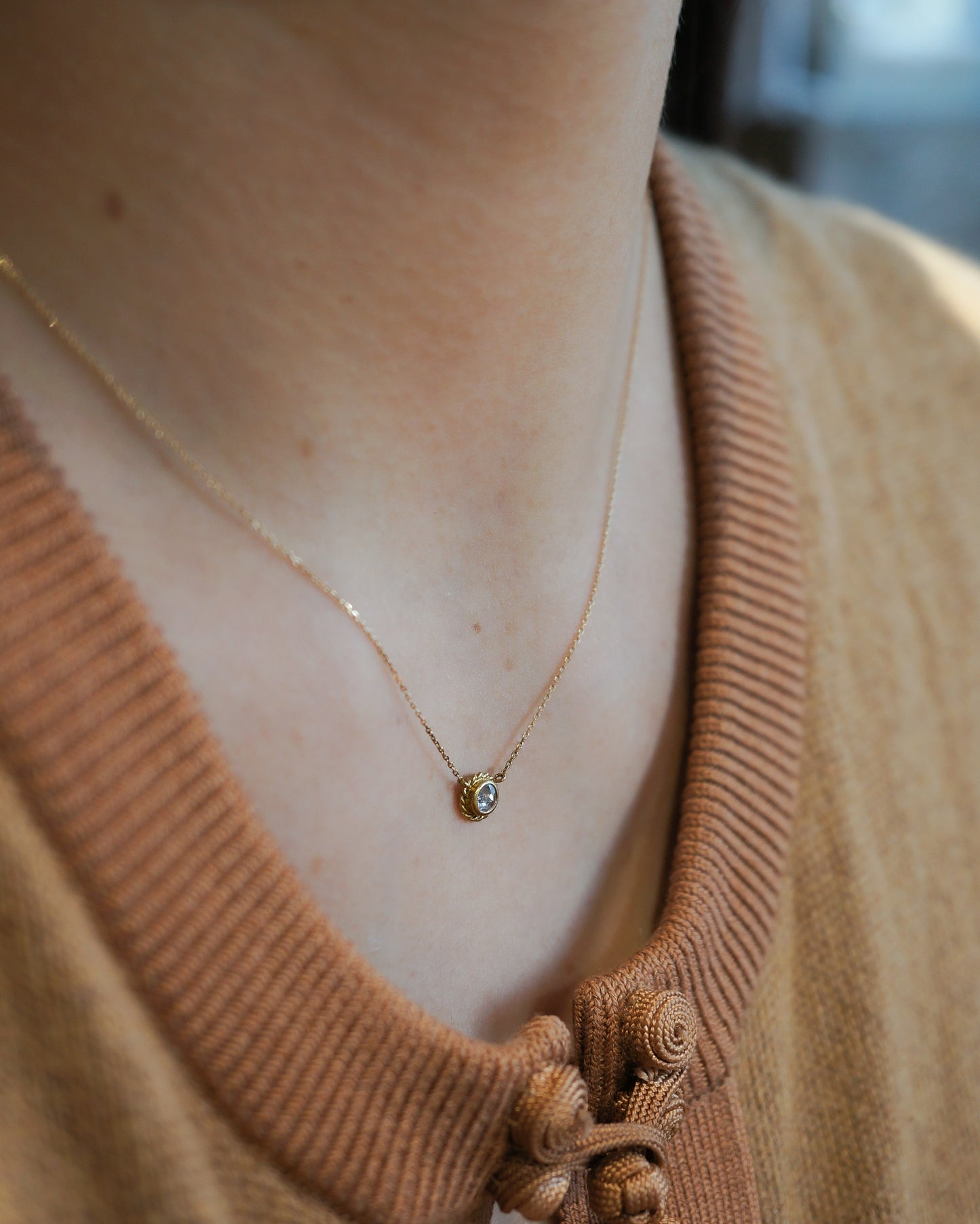 Twist Necklace - Diamond -