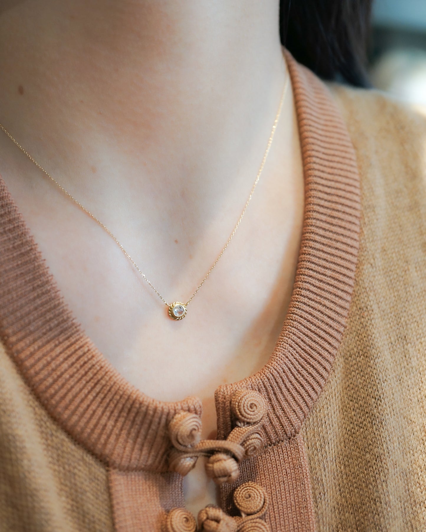 Twist Necklace - Diamond -