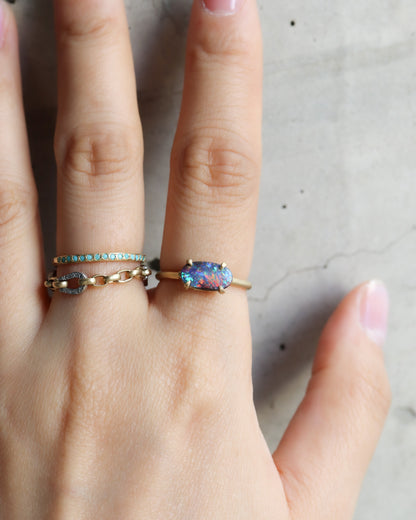 Prong Ring - Boulder Opal -