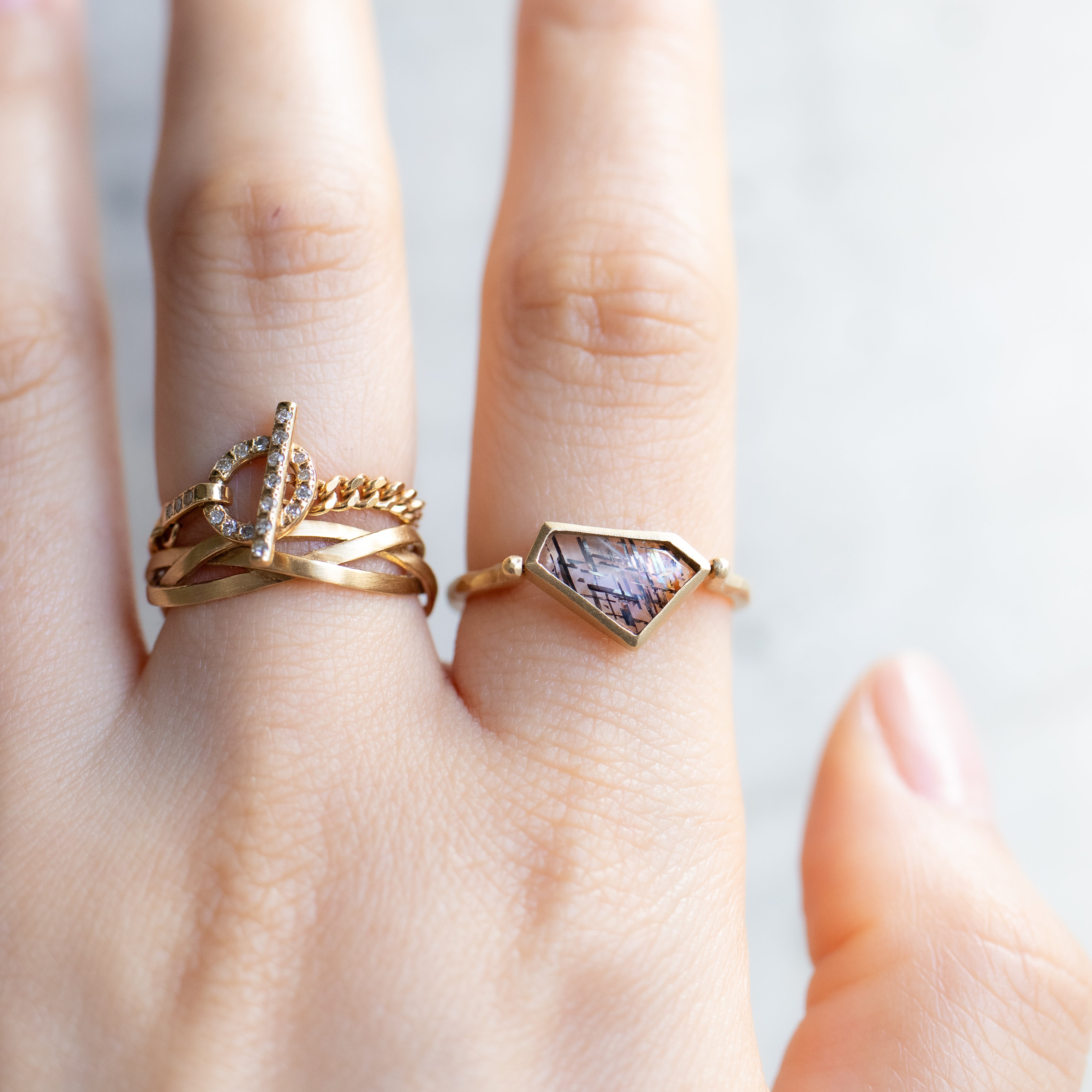 Ring - Lattice Sunstone -