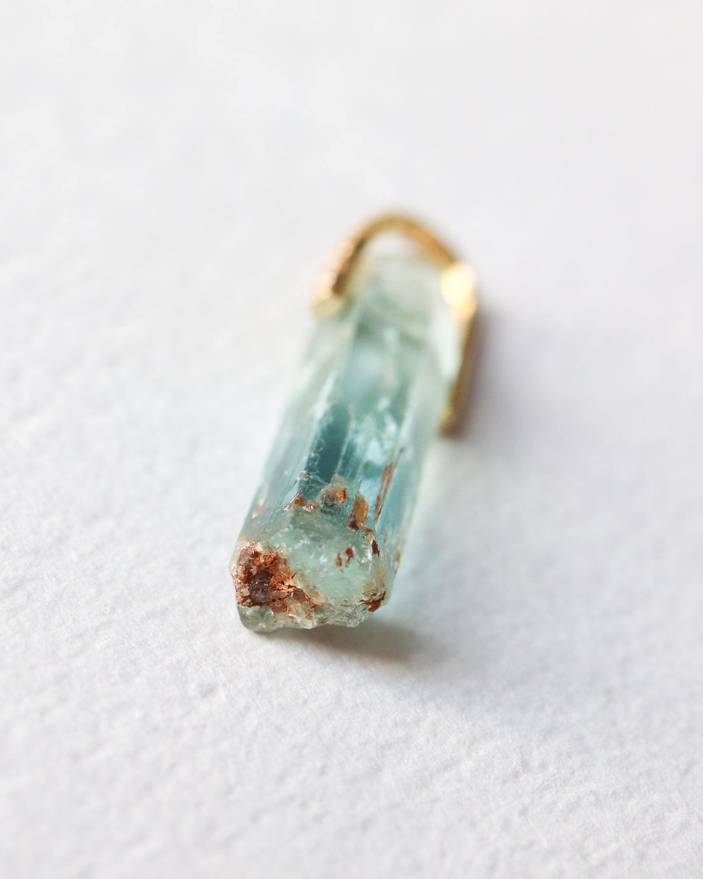 Hibiki Stone Necklace - Aquamarine / Diamond -