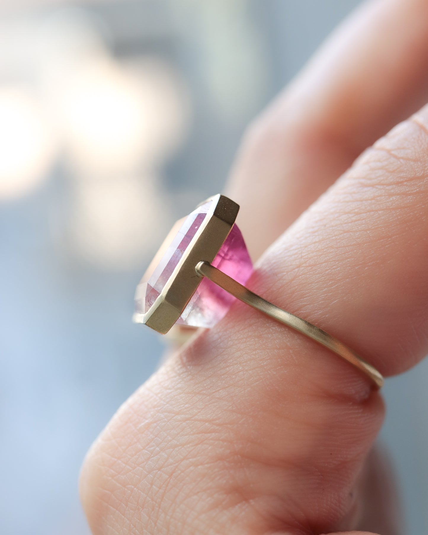 Collet Ring - Tourmaline -