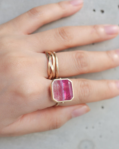 Collet Ring - Tourmaline -