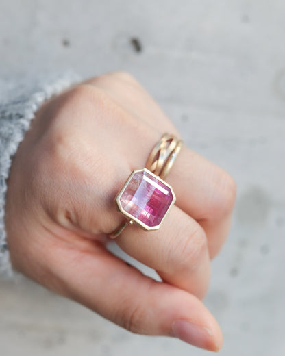 Collet Ring - Tourmaline -