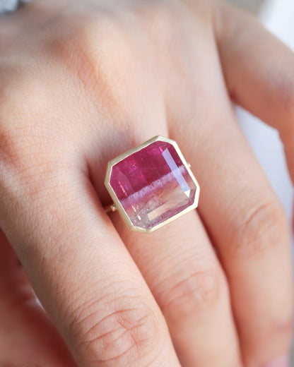 Collet Ring - Tourmaline -