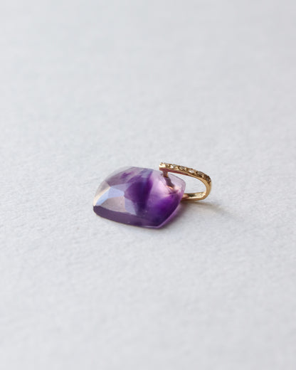 Hibiki Stone Necklace - Amethyst -