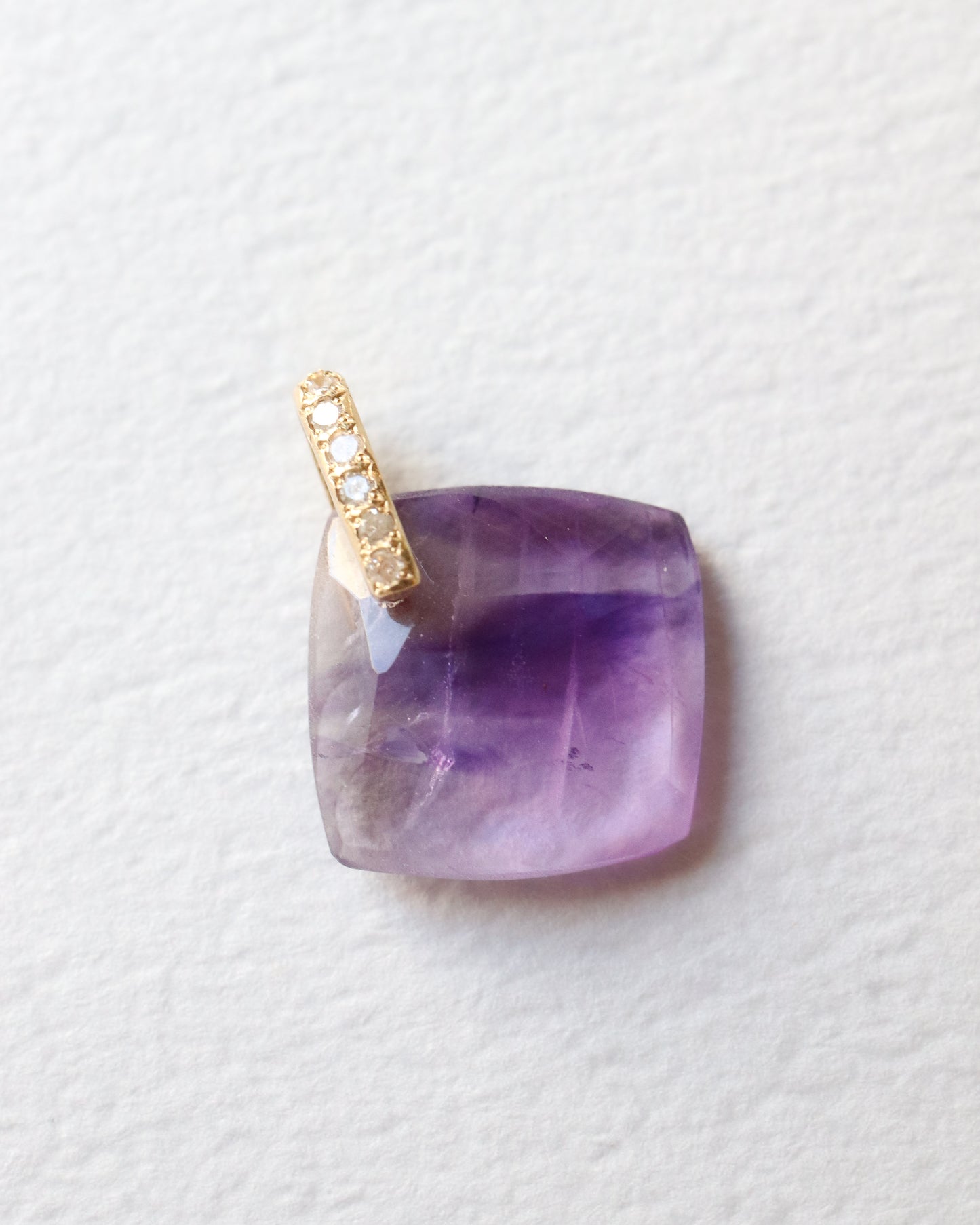Hibiki Stone Necklace - Amethyst -