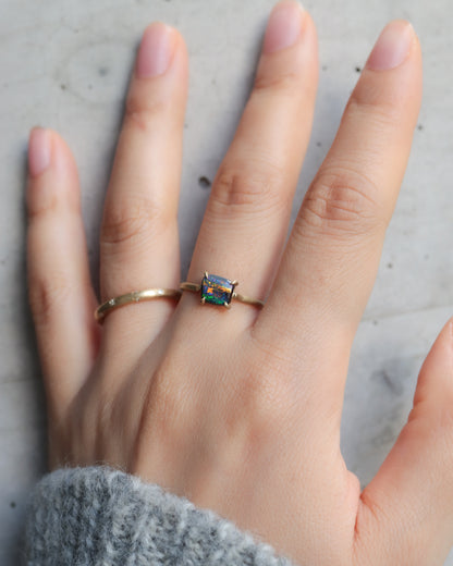 Prong Ring - Boulder Opal -