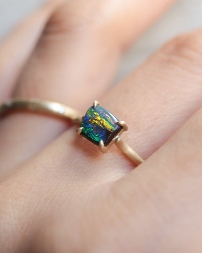 Prong Ring - Boulder Opal -