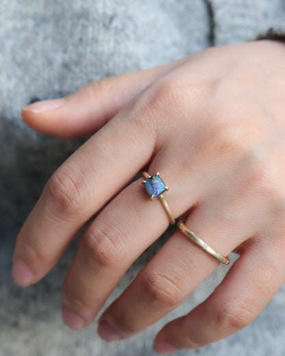 Prong Ring - Boulder Opal -