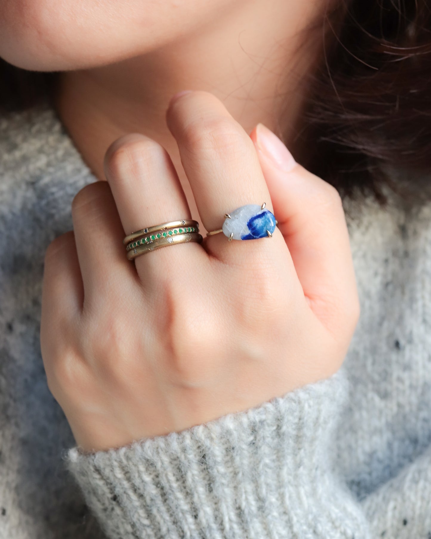 Flat Ring - Lapis Lazuli -