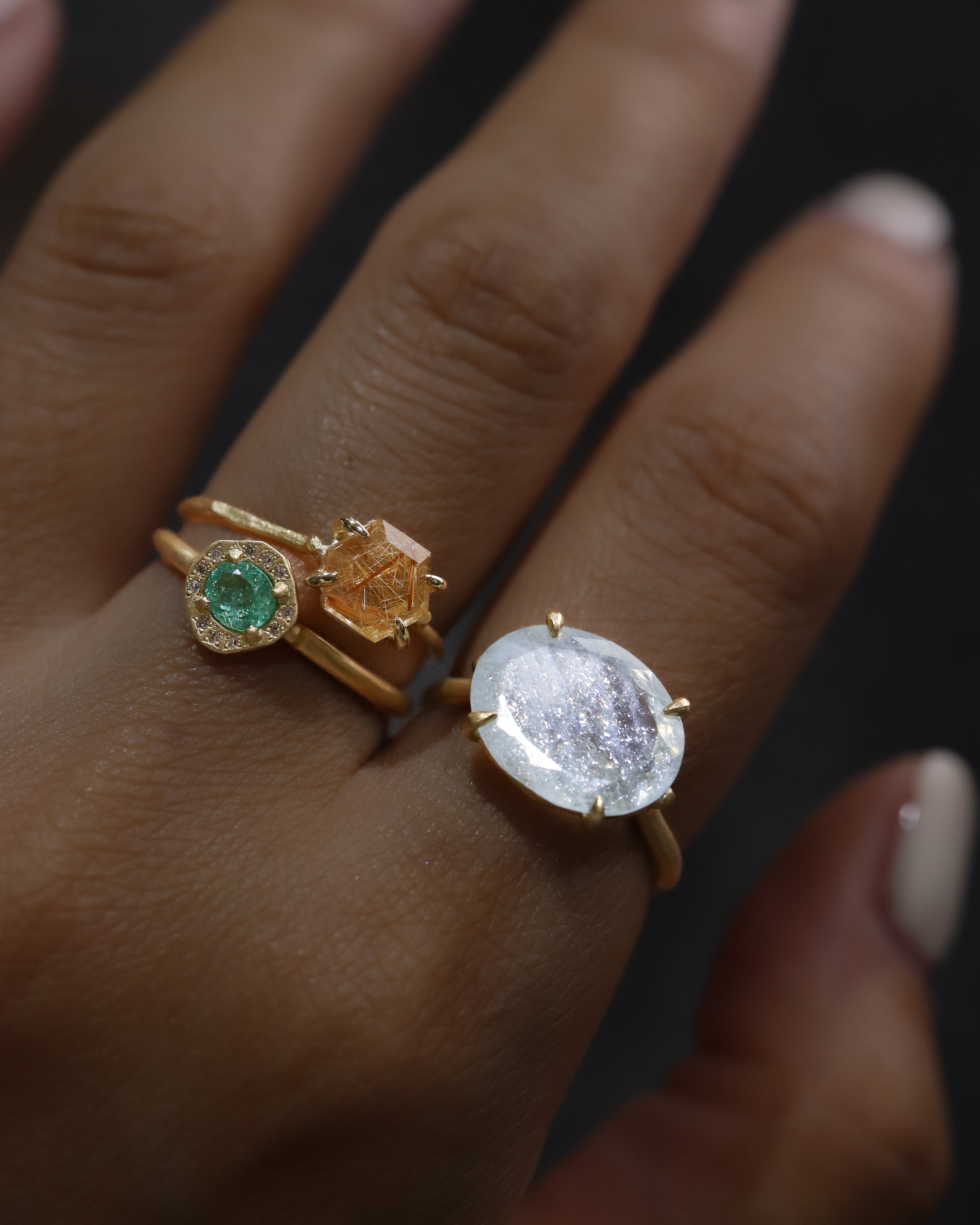 Prong Ring - Aquamarine -