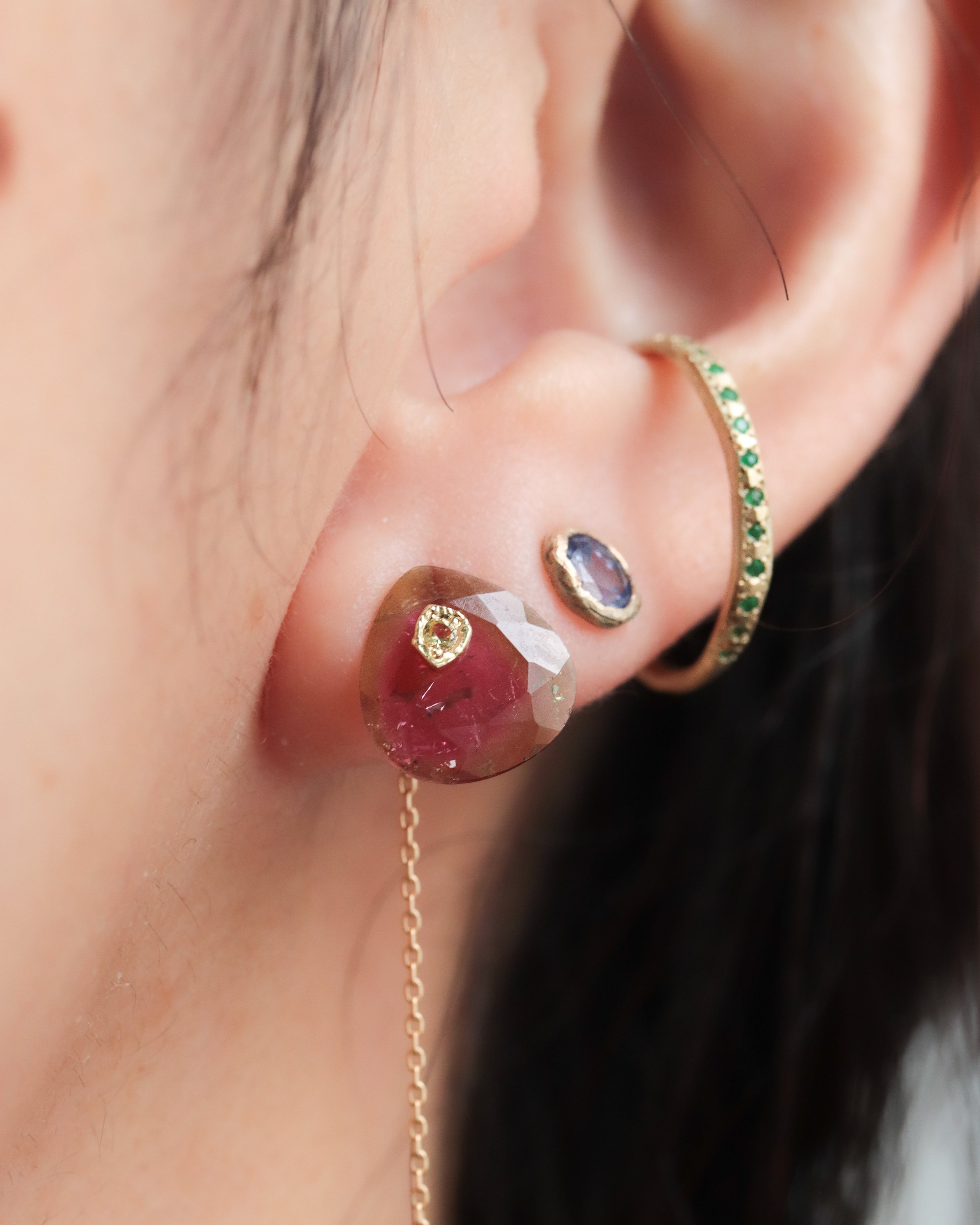 monaka jewellery モナカジュエリー バイカラー　トルマリン18K monaka jewellery モナカジュエリー バイカラー トルマリン18K