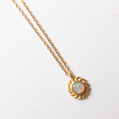 Twist Necklace - Opal -
