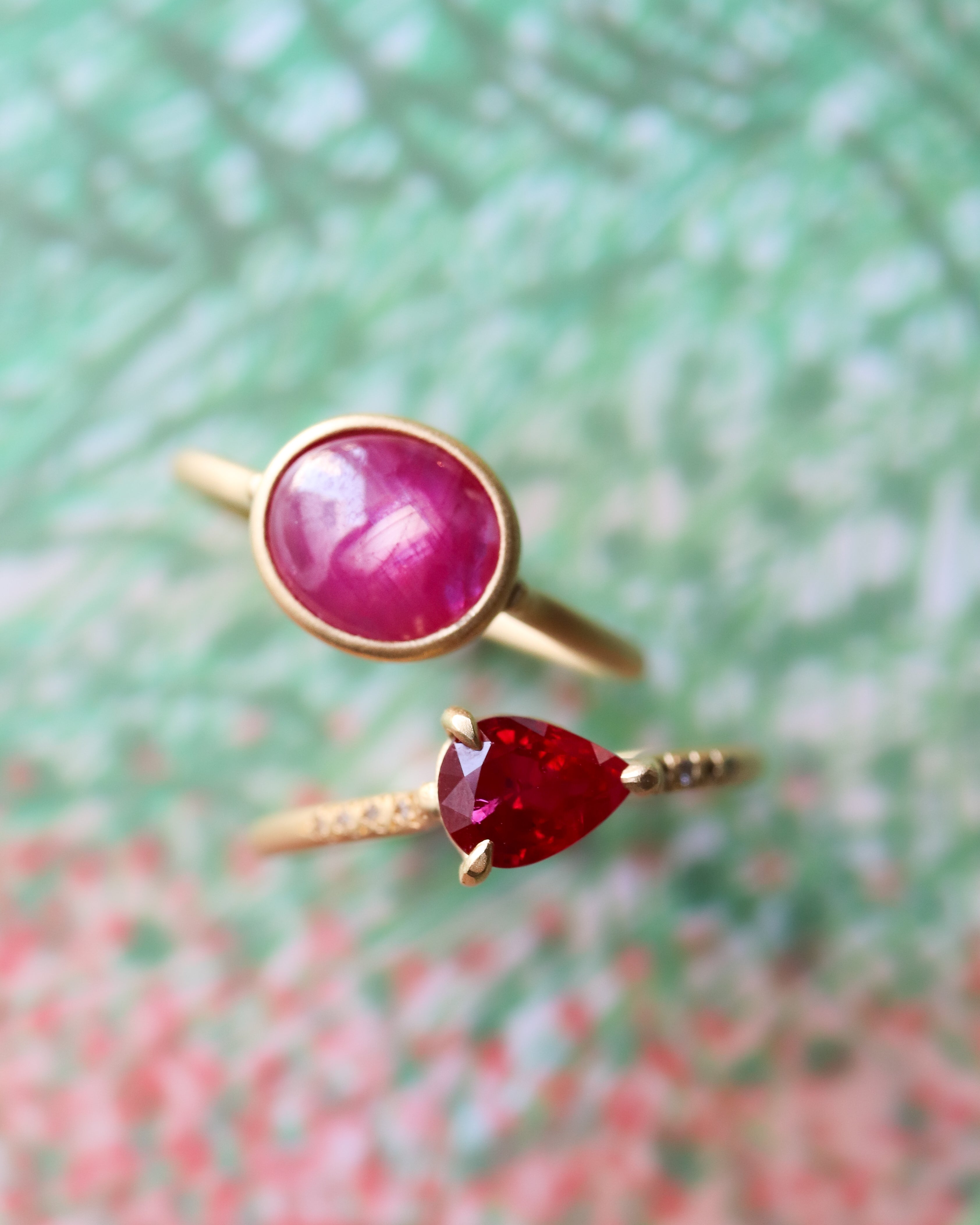 Collet Ring - Ruby -