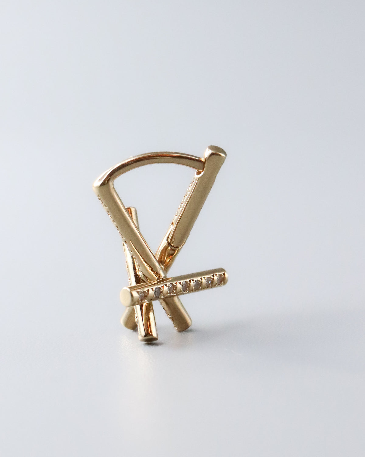 Asterism Pierced Earring - K18YG / Diamond -