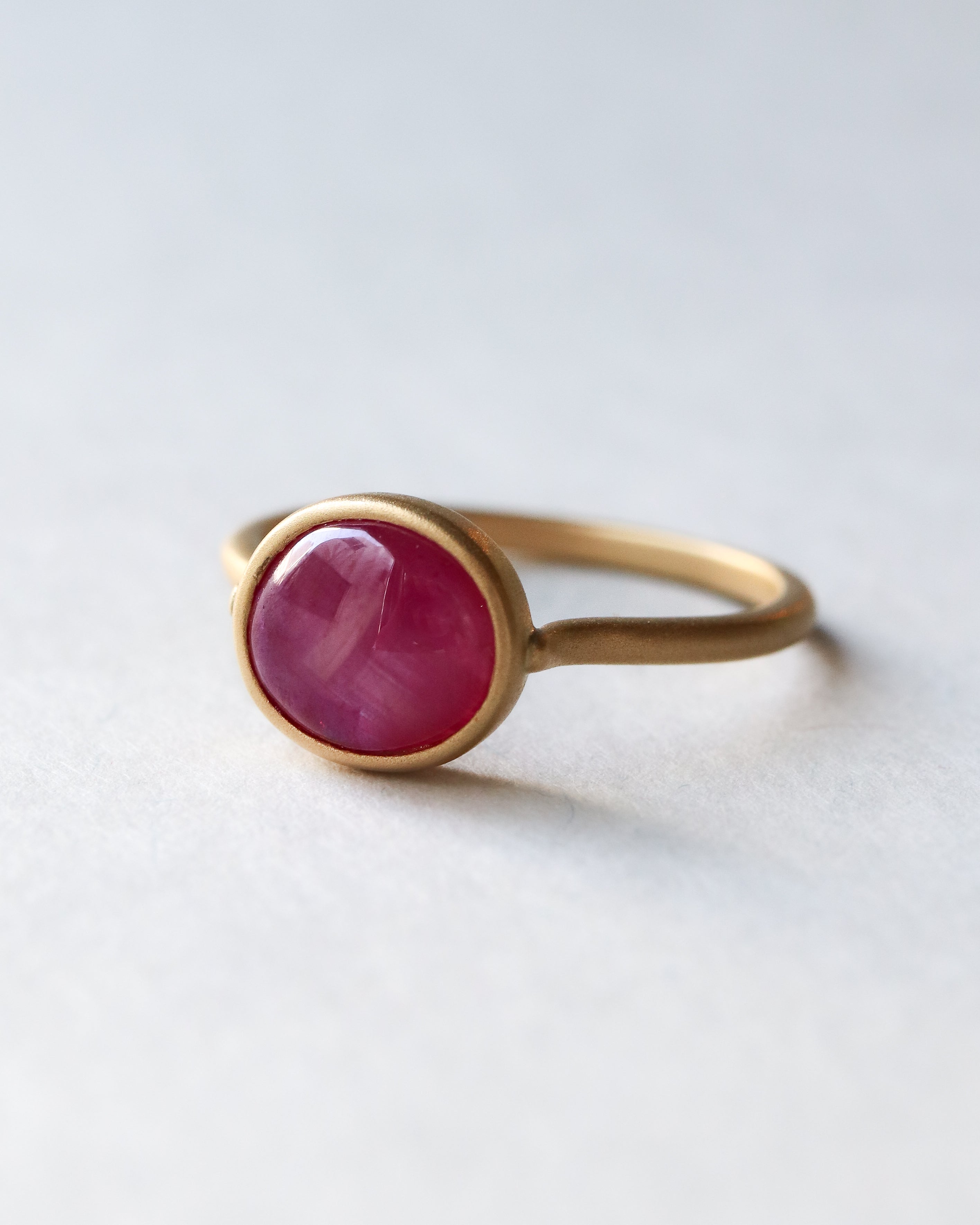 Collet Ring - Ruby -