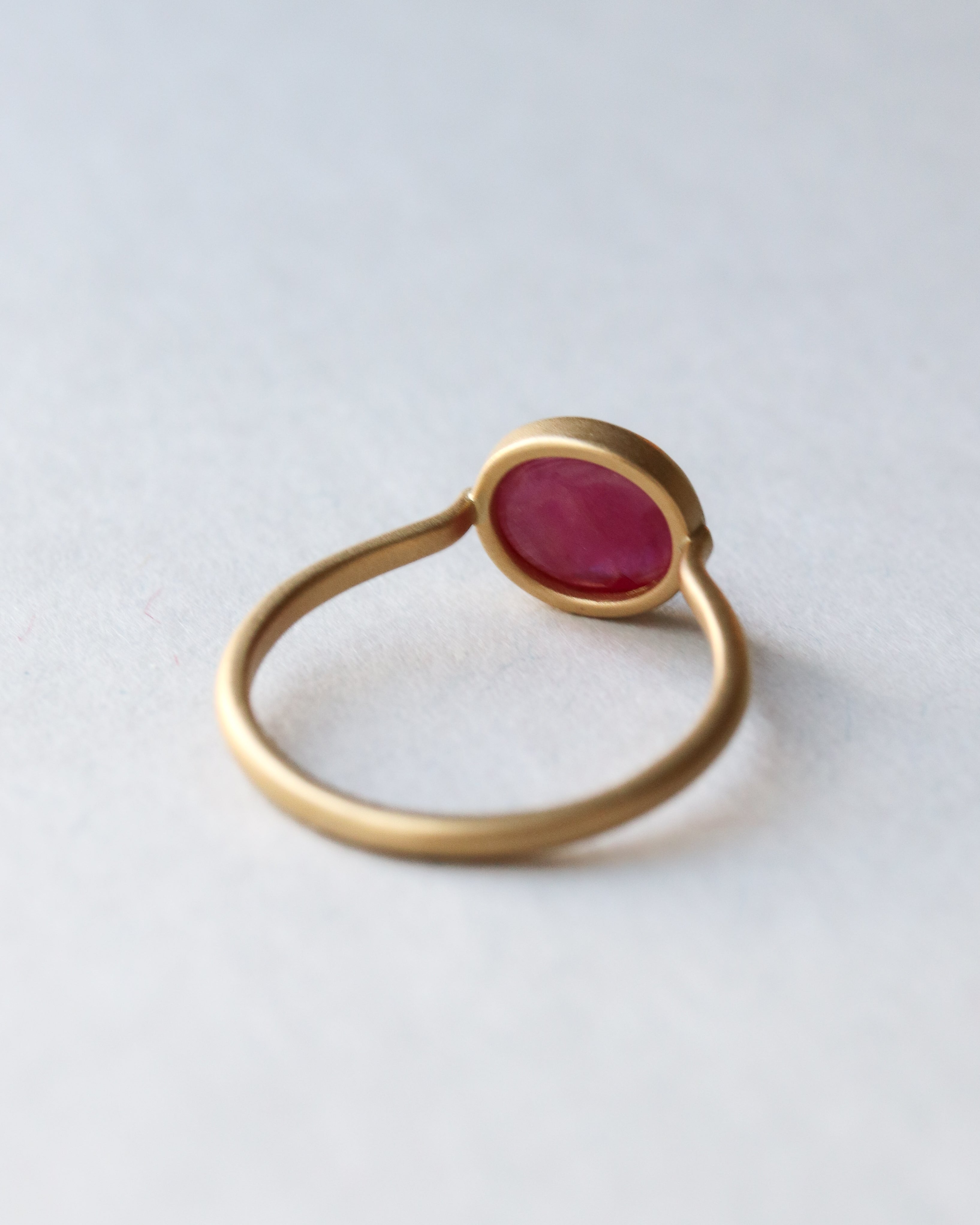 Collet Ring - Ruby -