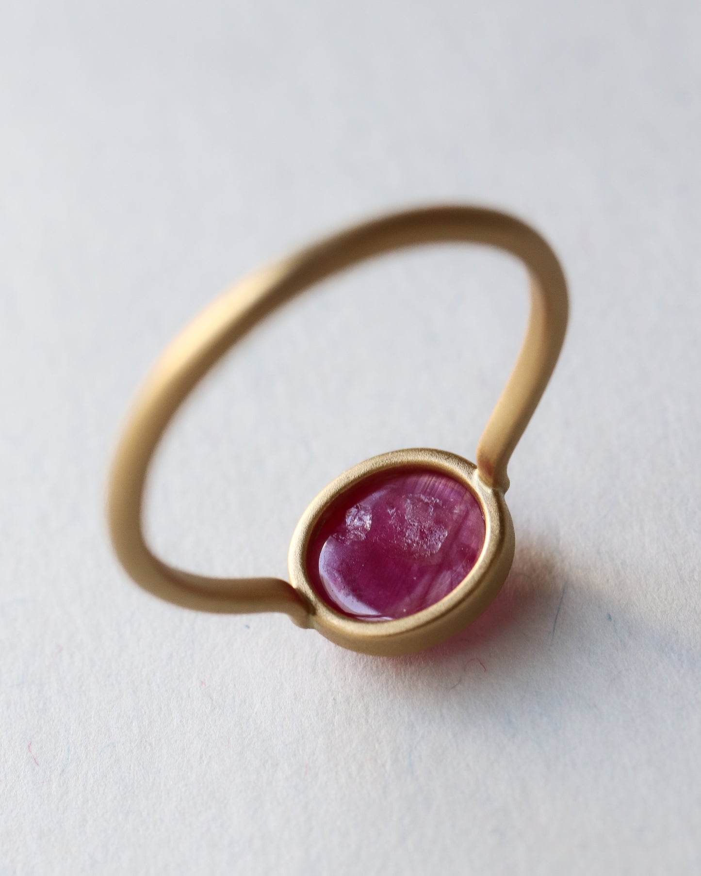 【coming soon】Collet Ring - Ruby -