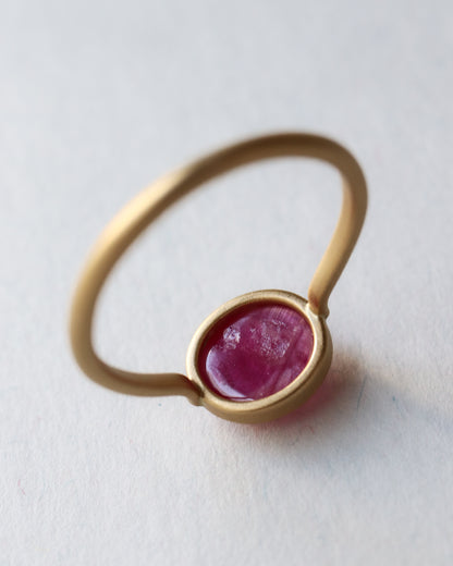 【coming soon】Collet Ring - Ruby -