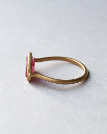 【coming soon】Collet Ring - Ruby -