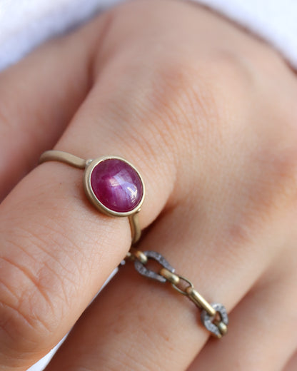 【coming soon】Collet Ring - Ruby -