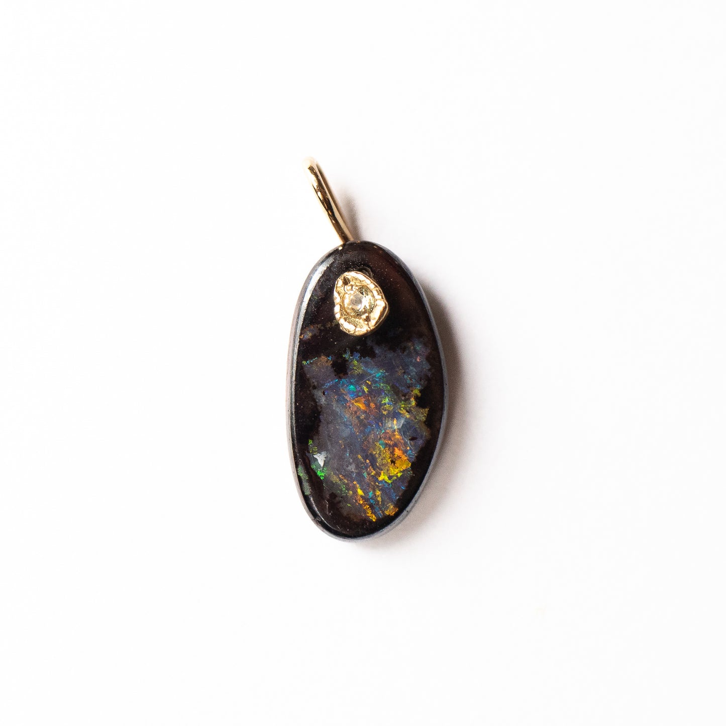 Flat Necklace - Boulder Opal -