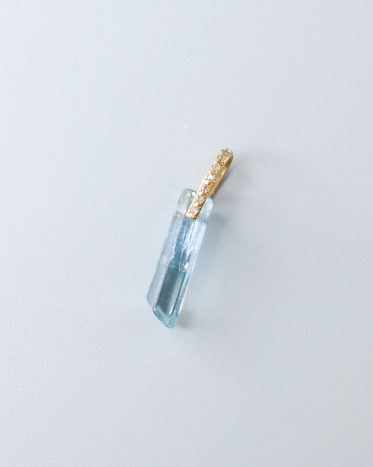 Hibiki Stone Necklace - Aquamarine -