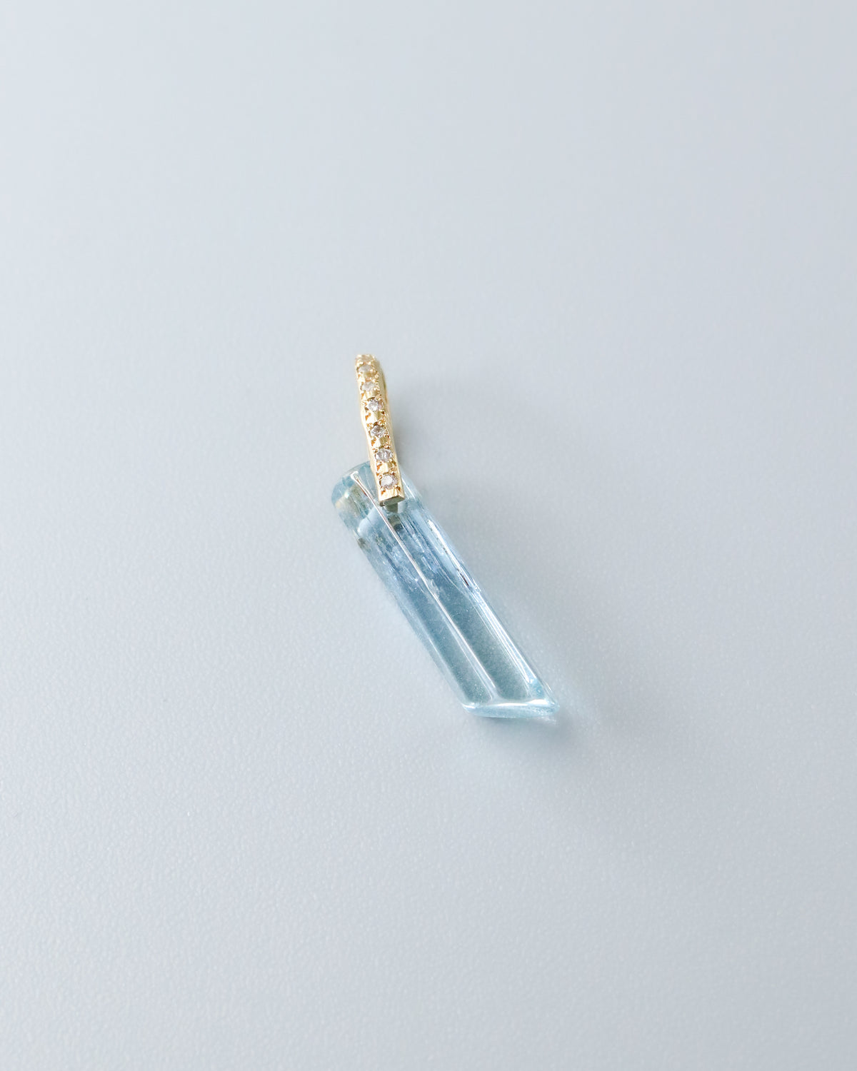 Hibiki Stone Necklace - Aquamarine -