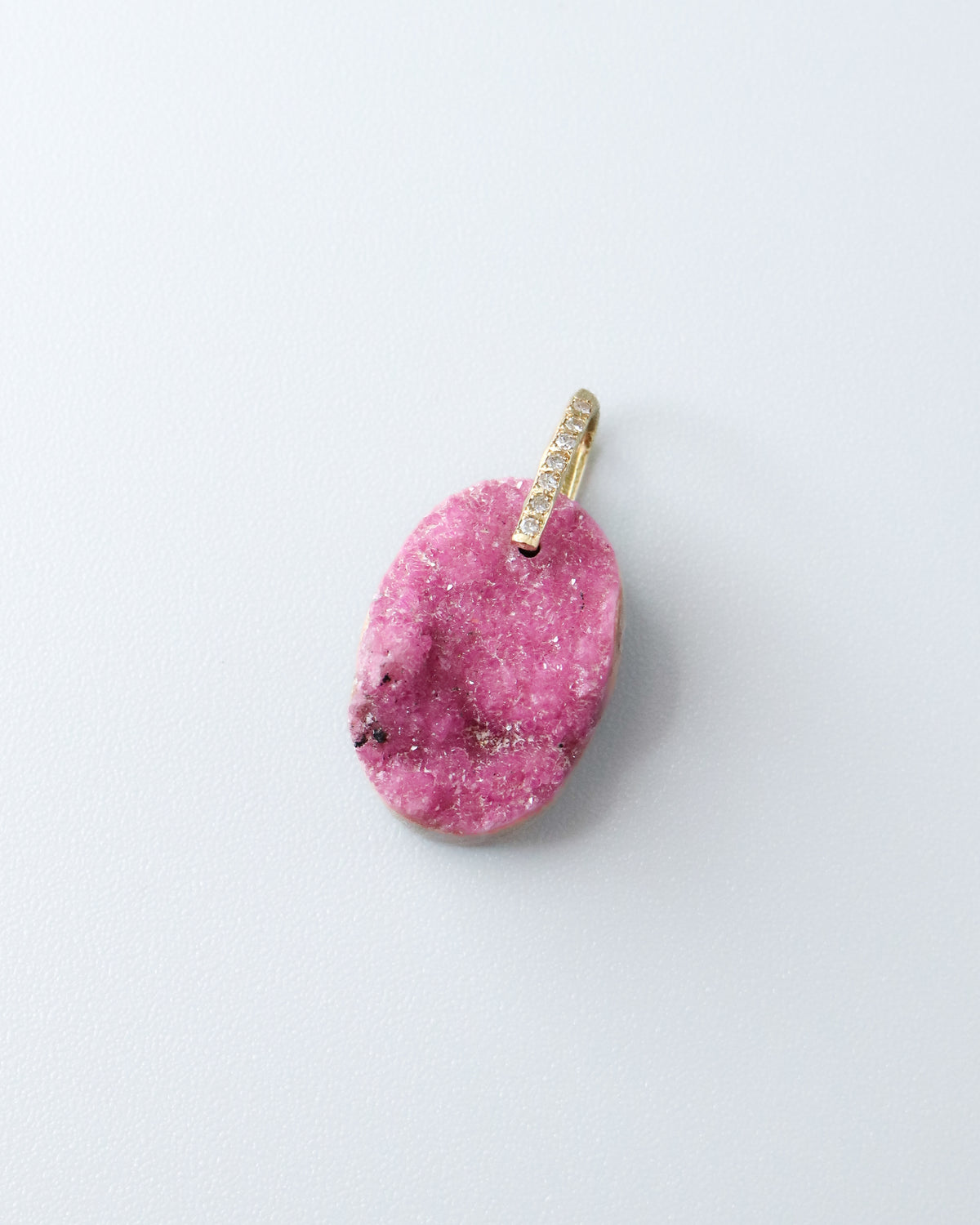 Hibiki Stone Necklace - Cobalt Calcite Druzy -