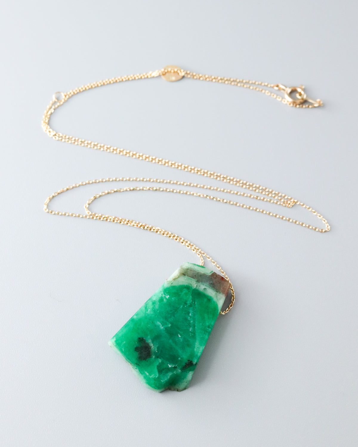 Rock Necklace - Emerald -