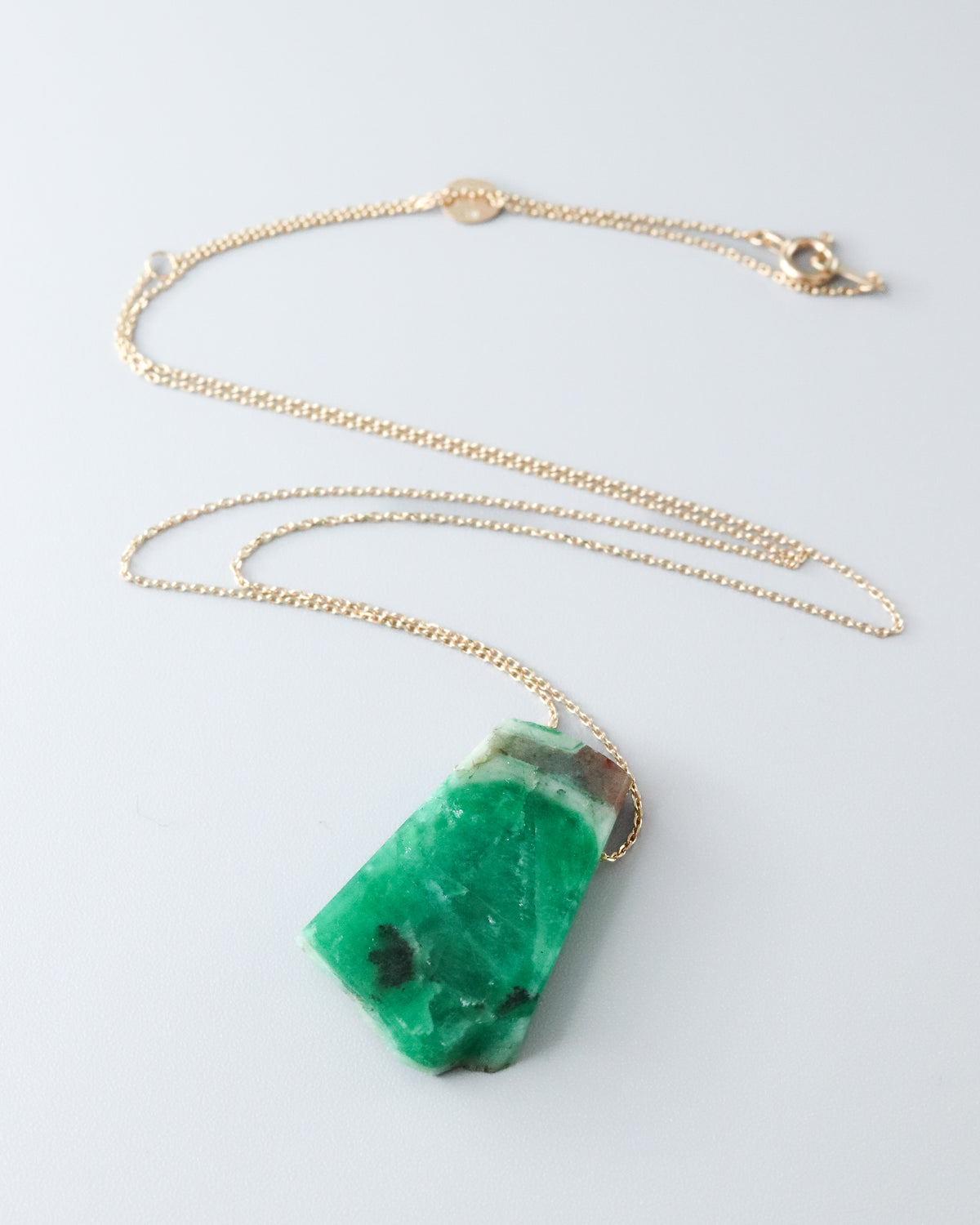 Rock Necklace - Emerald -