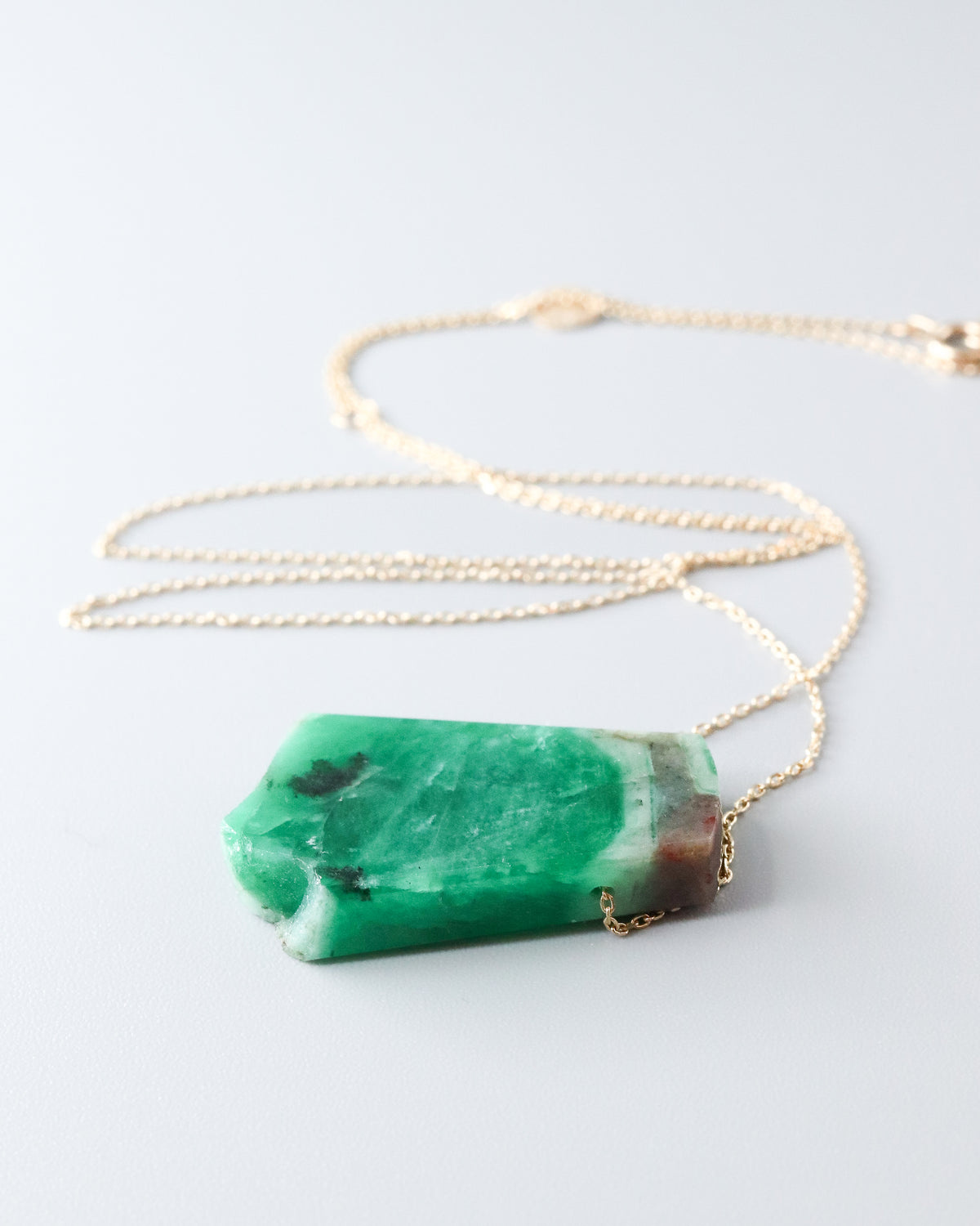 Rock Necklace - Emerald -