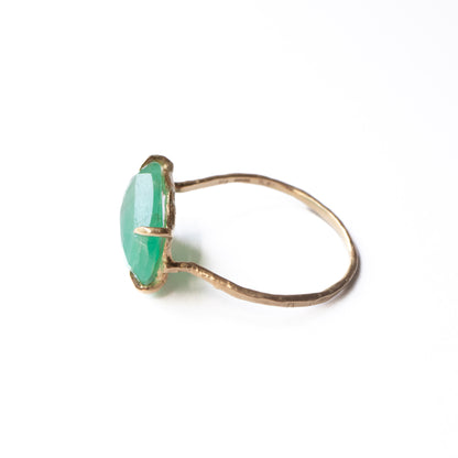 Flat Ring - Emerald -