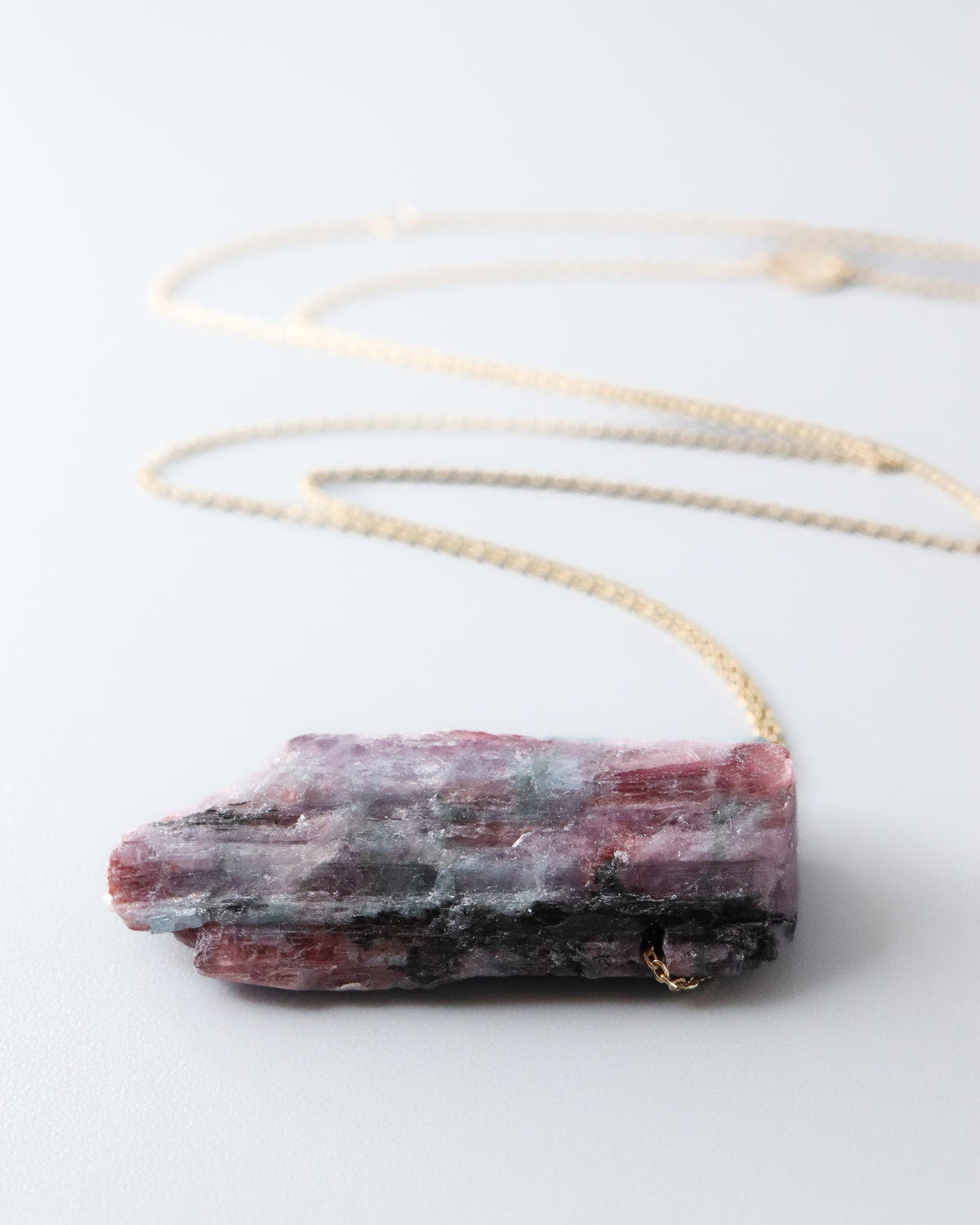 Rock Necklace - Tourmaline -