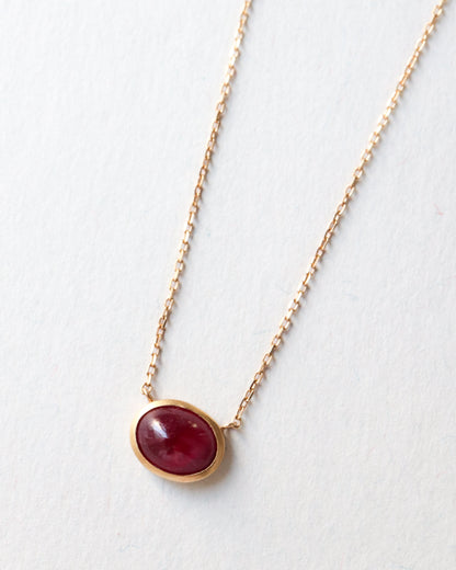 Collet Necklace - Ruby -