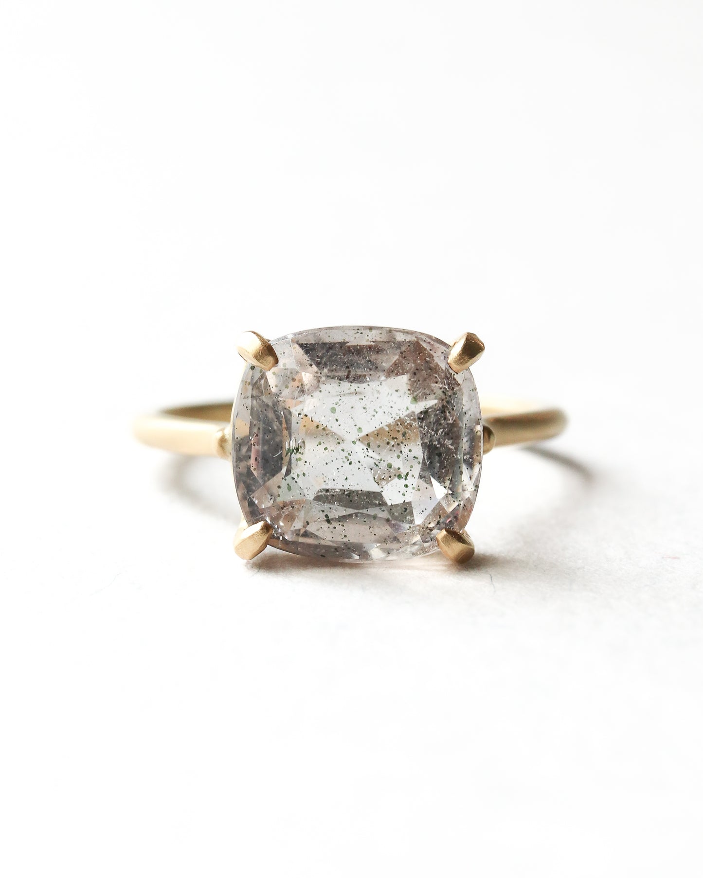 Prong Ring - Pink Fire Quartz -