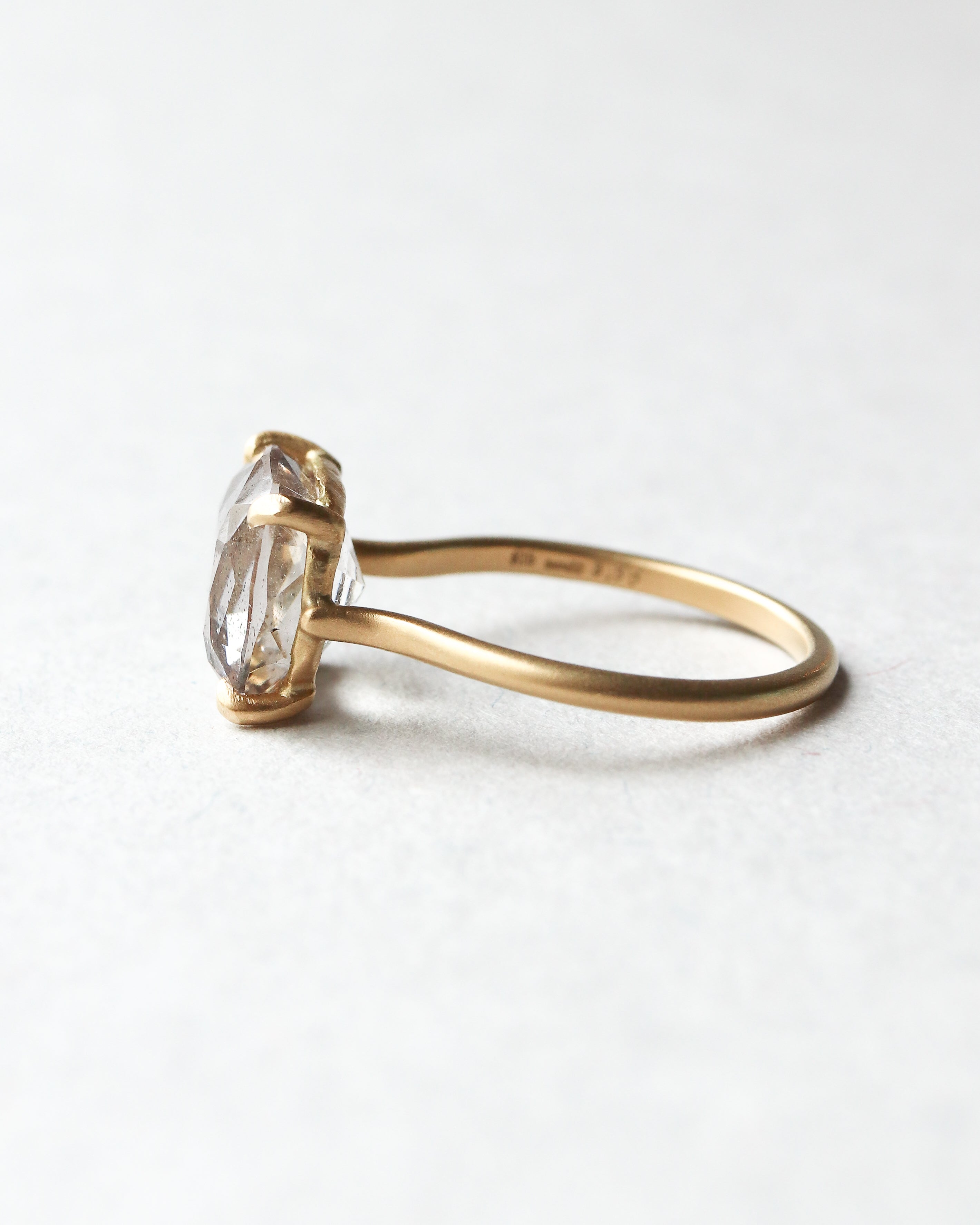 Prong Ring - Pink Fire Quartz -
